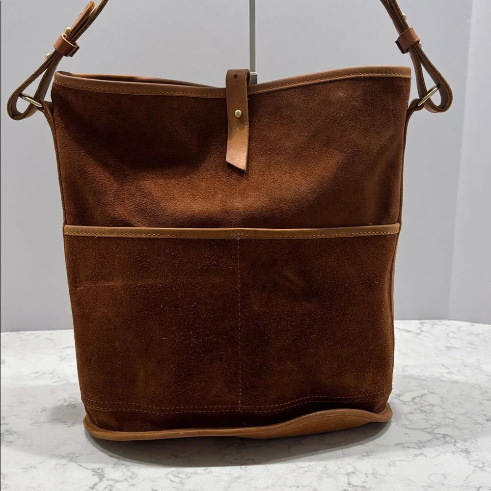 Parker Clay Topanga Everyday‎ Bucket Bag Suede Leather Purse
